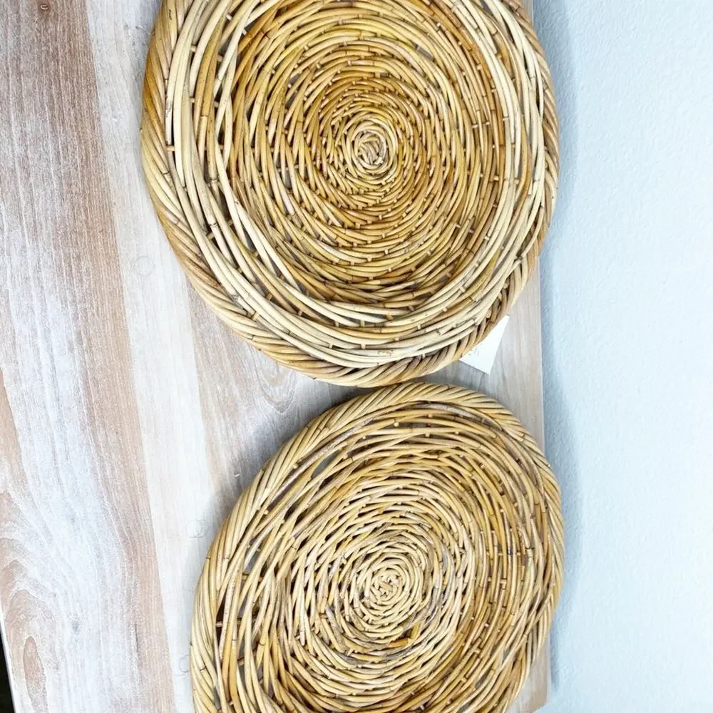 Pottery barn mendocino plate chargers NEW set of 2